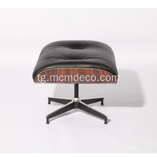 Classic Aniline Leather Eames курсии истироҳатӣ ва усмонӣ